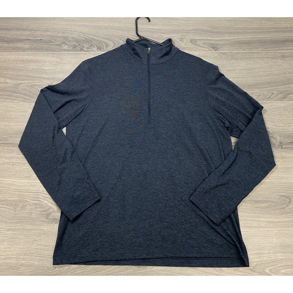 Lululemon Shirt Long Sleeve Half Zip Pullover L? Blue Metal Vent Tech